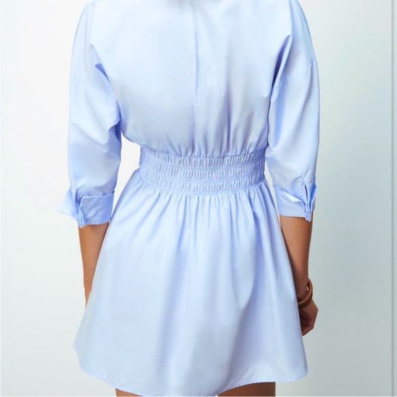 Zara Gold Button Mino Dress. - Picture 2 of 8